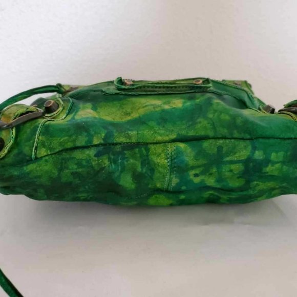 Balenciaga Graffiti Mini City bag first blue green neo yellow crossbody cagole - Picture 6 of 11